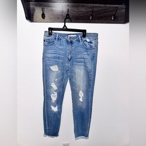 KanCan Light Blue Distressed Skinny Jeans